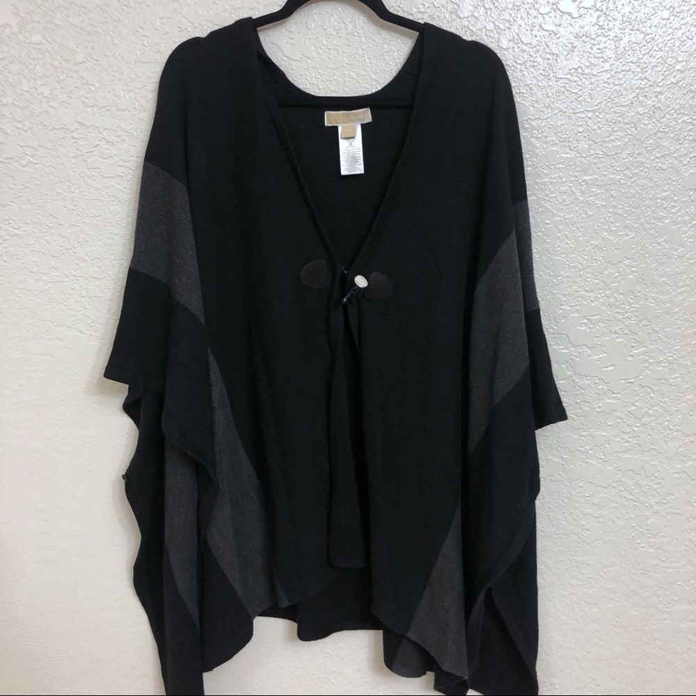 Michael Kors Colorblock Blanket Poncho